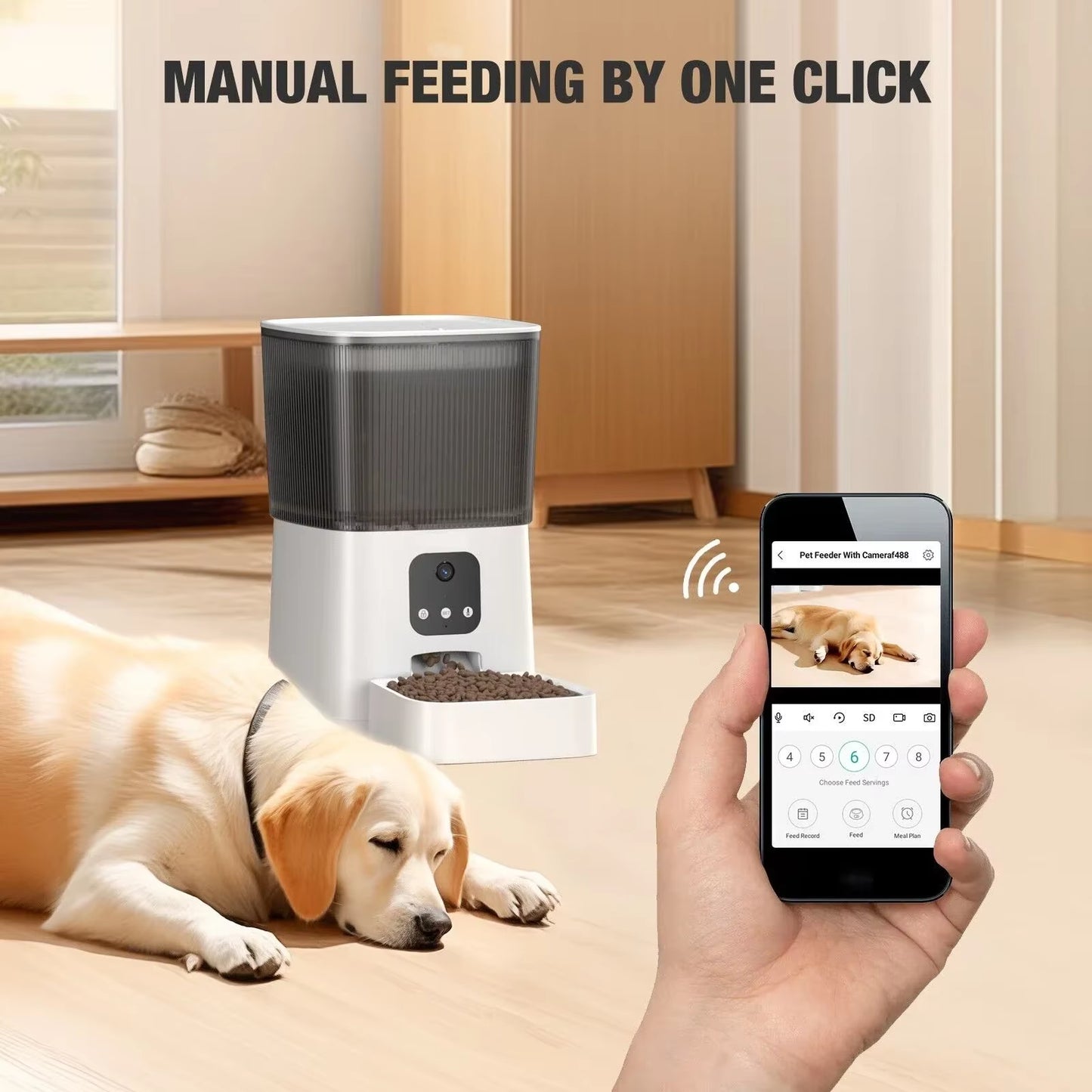 7L Automatic Dog Feeder Wifi Smart Dry Food Dispenser for Pets Cat Dog APP Control Pet Feeder Dog Products
