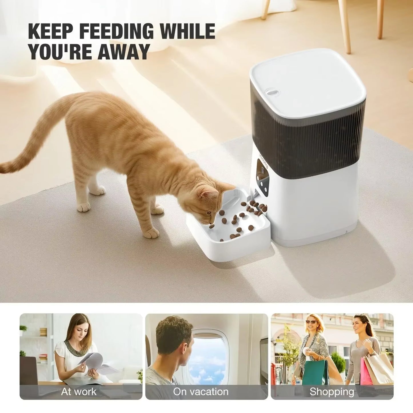 7L Automatic Dog Feeder Wifi Smart Dry Food Dispenser for Pets Cat Dog APP Control Pet Feeder Dog Products