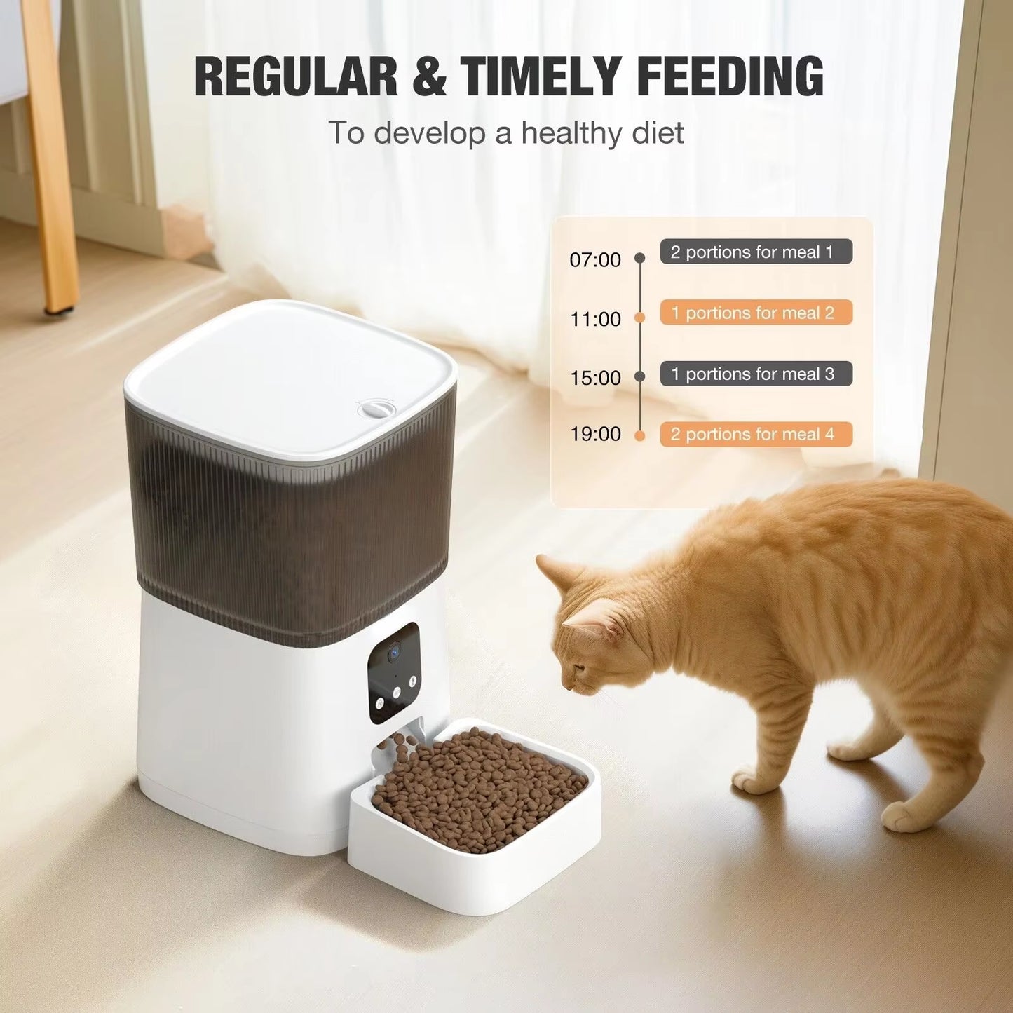 7L Automatic Dog Feeder Wifi Smart Dry Food Dispenser for Pets Cat Dog APP Control Pet Feeder Dog Products