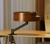 Adjustable 360 Degree Wood Cat Nest Desktop Suspended Desk Bracket with Rotating Frame Solid Pattern Cat Climbing Nest