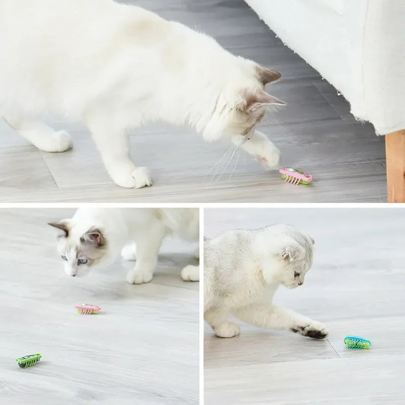 Funny Electric Bug Cat Toy – Automatic Escape Mini Robot Insect with Vibration for Indoor Play