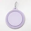 350ml Foldable Silicone Pet Bowl – Macaron Color Portable Dog & Cat Water Dish for Outdoor Travel