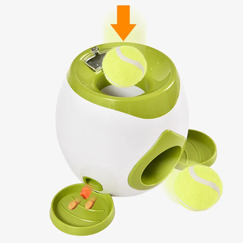 Automatic Dog Ball Launcher – Interactive Tennis Thrower for Small & Medium Dogs with Adjustable Distance