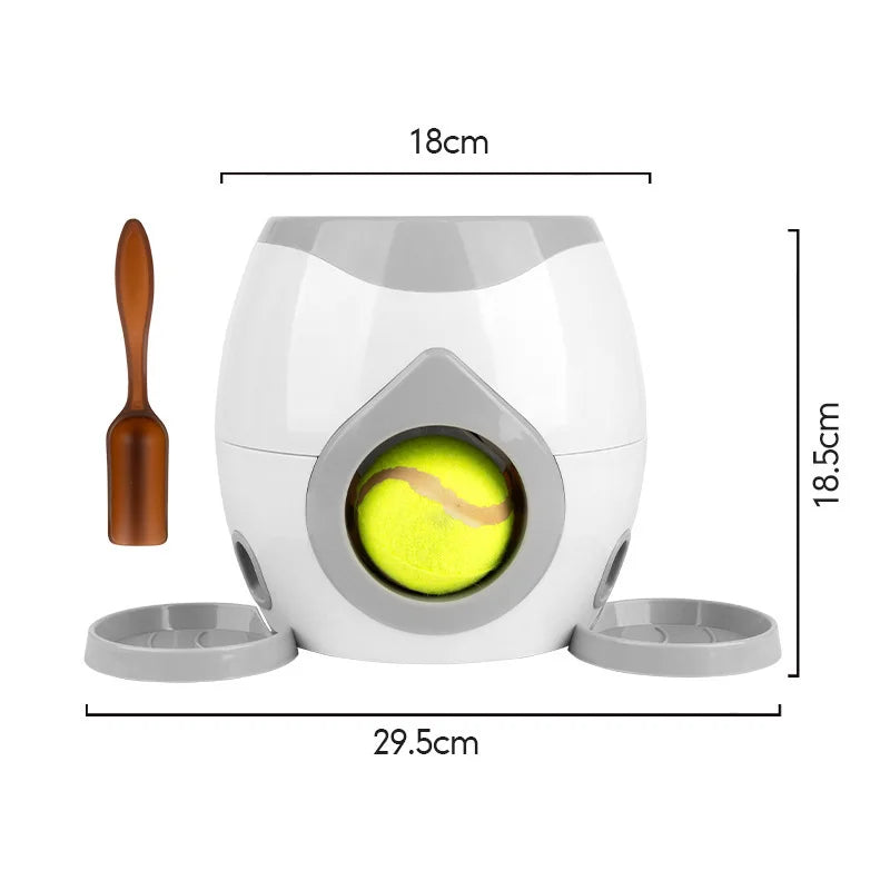 Automatic Dog Ball Launcher – Interactive Tennis Thrower for Small & Medium Dogs with Adjustable Distance