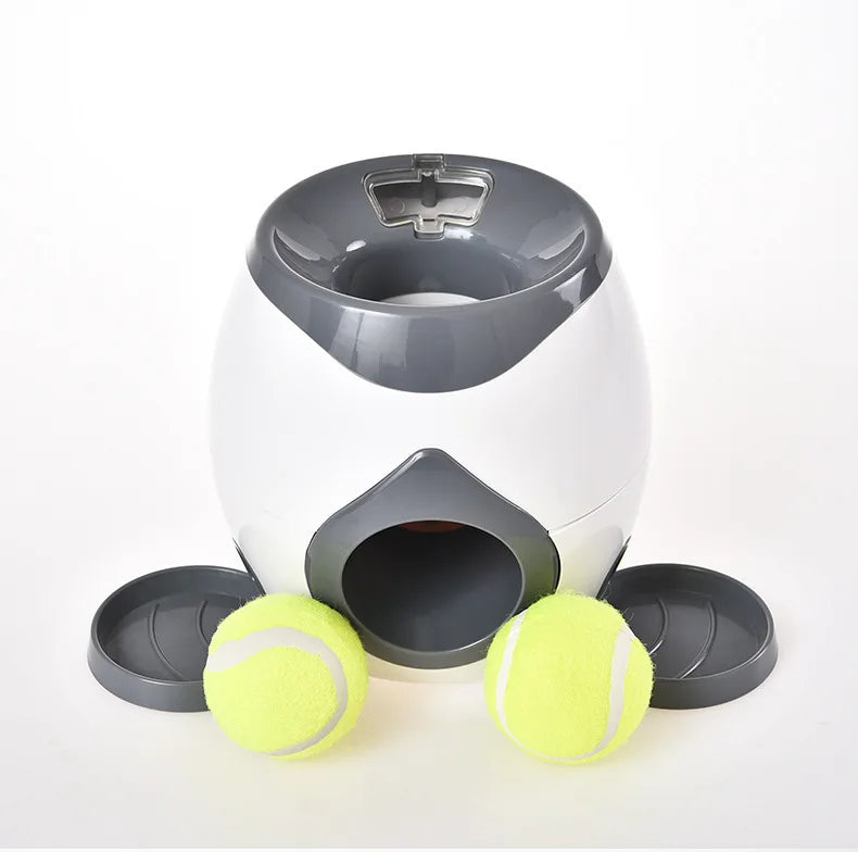 Automatic Dog Ball Launcher – Interactive Tennis Thrower for Small & Medium Dogs with Adjustable Distance