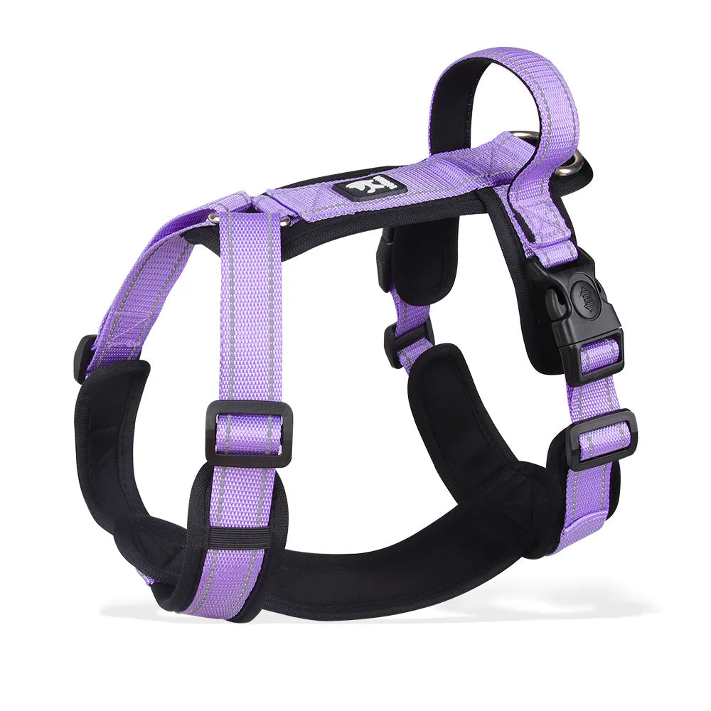 Adjustable No-Pull Dog Harness with Handle & Breathable Mesh Padding – Complete Pet Leash Set on Sale