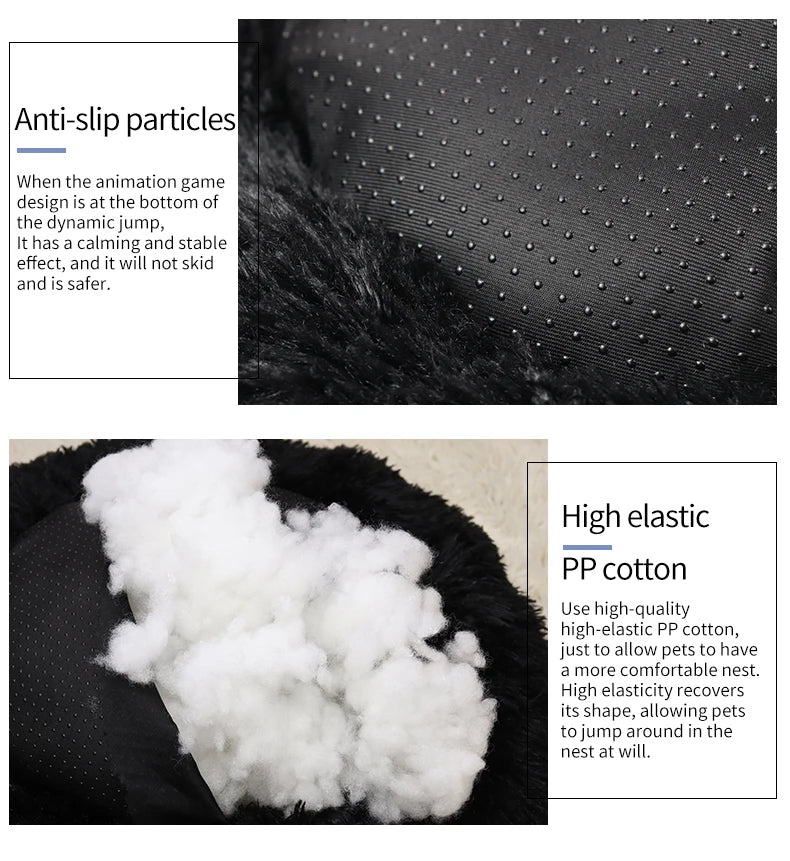 70cm Round Plush Cat Bed – Soft Sleeping Mat for Dogs & Cats with Non-Slip Base and Washable Cover