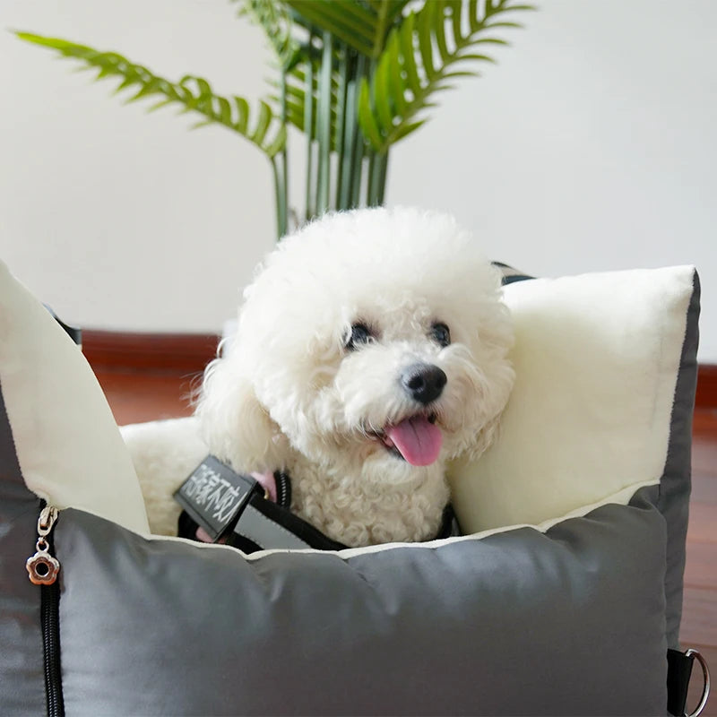 Factory Wholesale Flannel Dog Car Seat – Warm Washable Pet Bed for Dogs & Cats