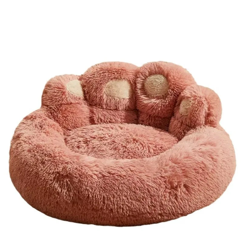All-Season Paw Plush Pet Bed – Cozy Dog & Cat Bed for Small to Large Pets with Soft Cushion Design