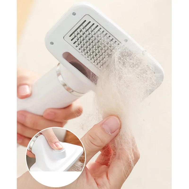 2-in-1 Pet Hair Dryer & Grooming Brush – Adjustable Temperature Dog & Cat Hair Remover Tool