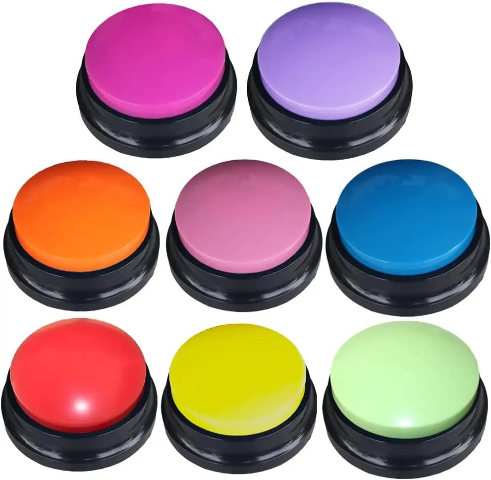 Dog Communication Buttons – 30-Second Record & Playback Pet Training Buzzers for Smart Learning