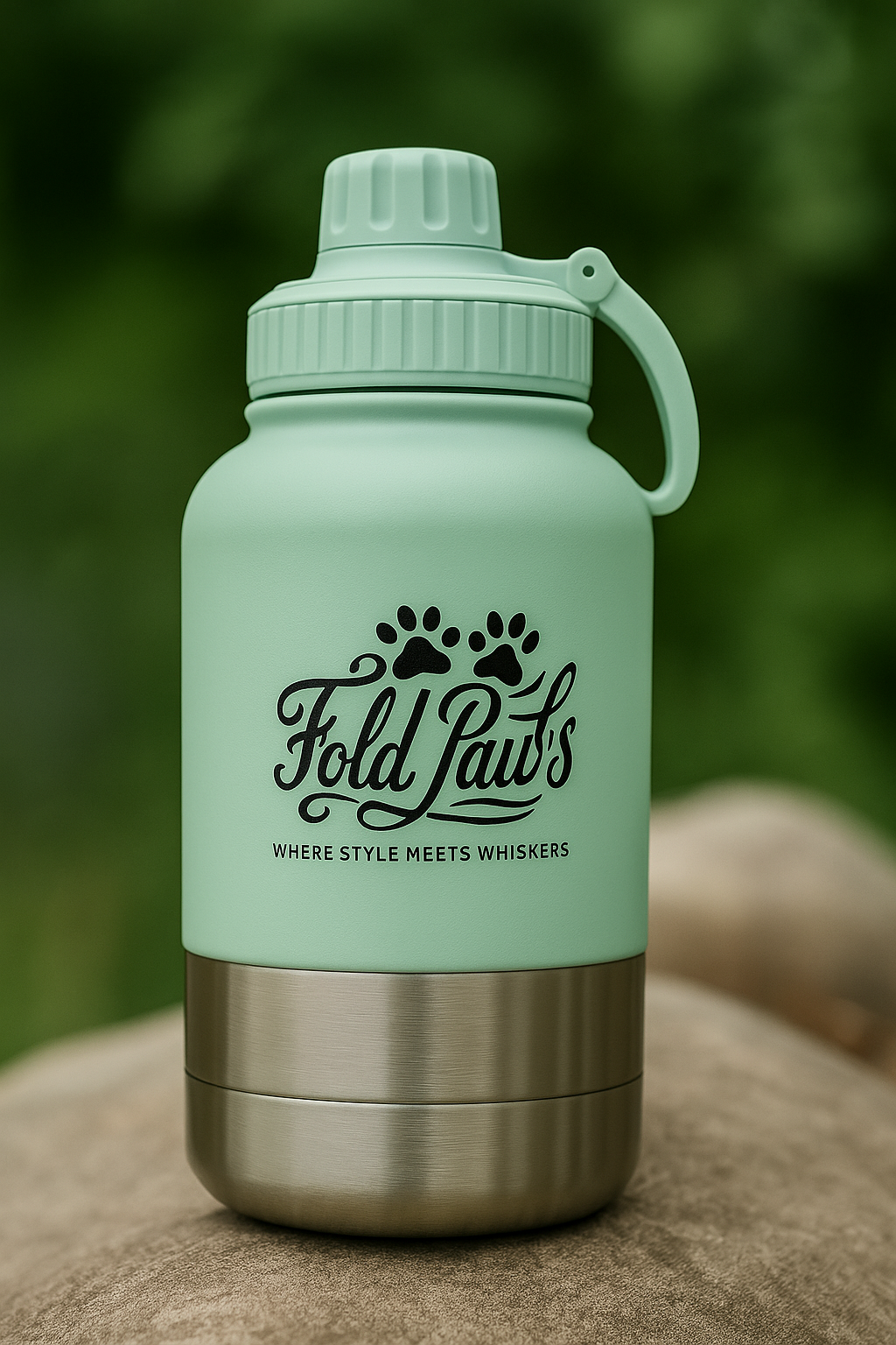 Fold Paws 3‑in‑1 Multifunctional Dog Canister with Waste Bag Holder — Lolalo Edition