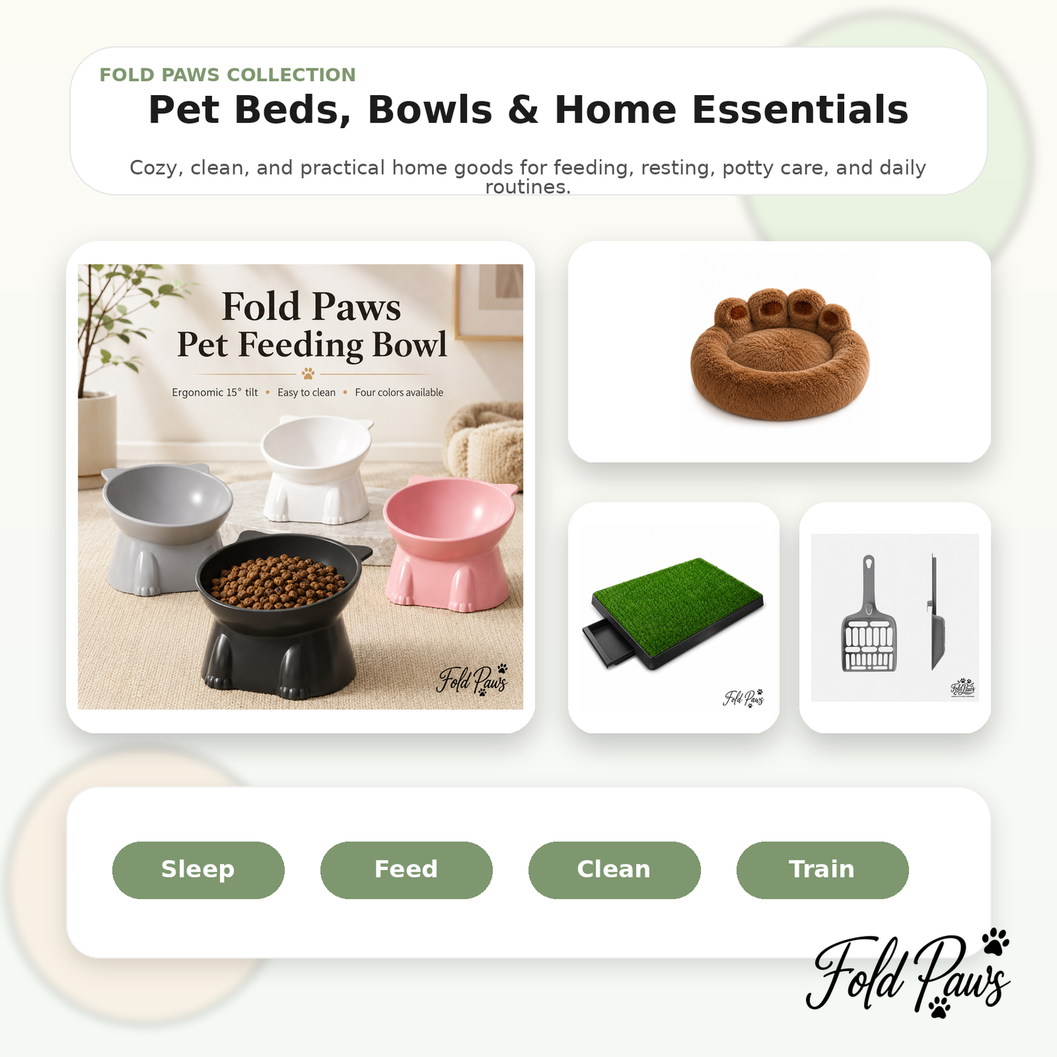Pet Beds, Bowls & Home Essentials