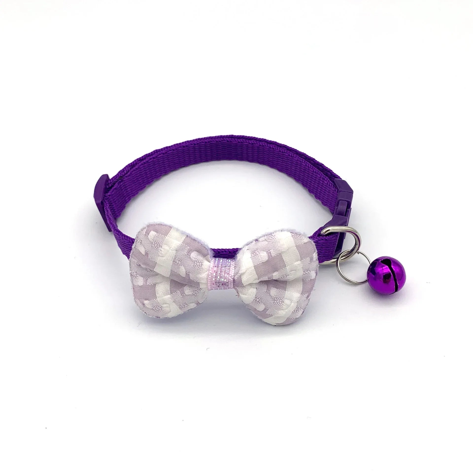 Adorable Multicolor Adjustable Pet Bow Bell Collars - Perfect Accessories for Your Furry Friends!