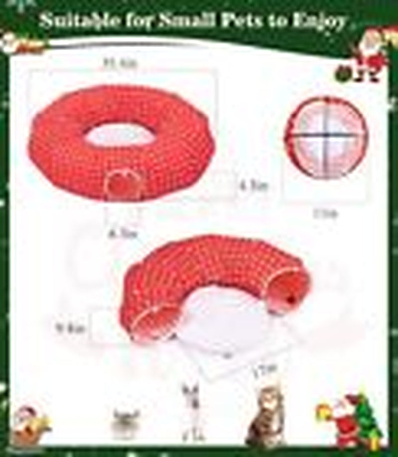 Cat Tunnel Bed Under Christmas Tree, 35.4