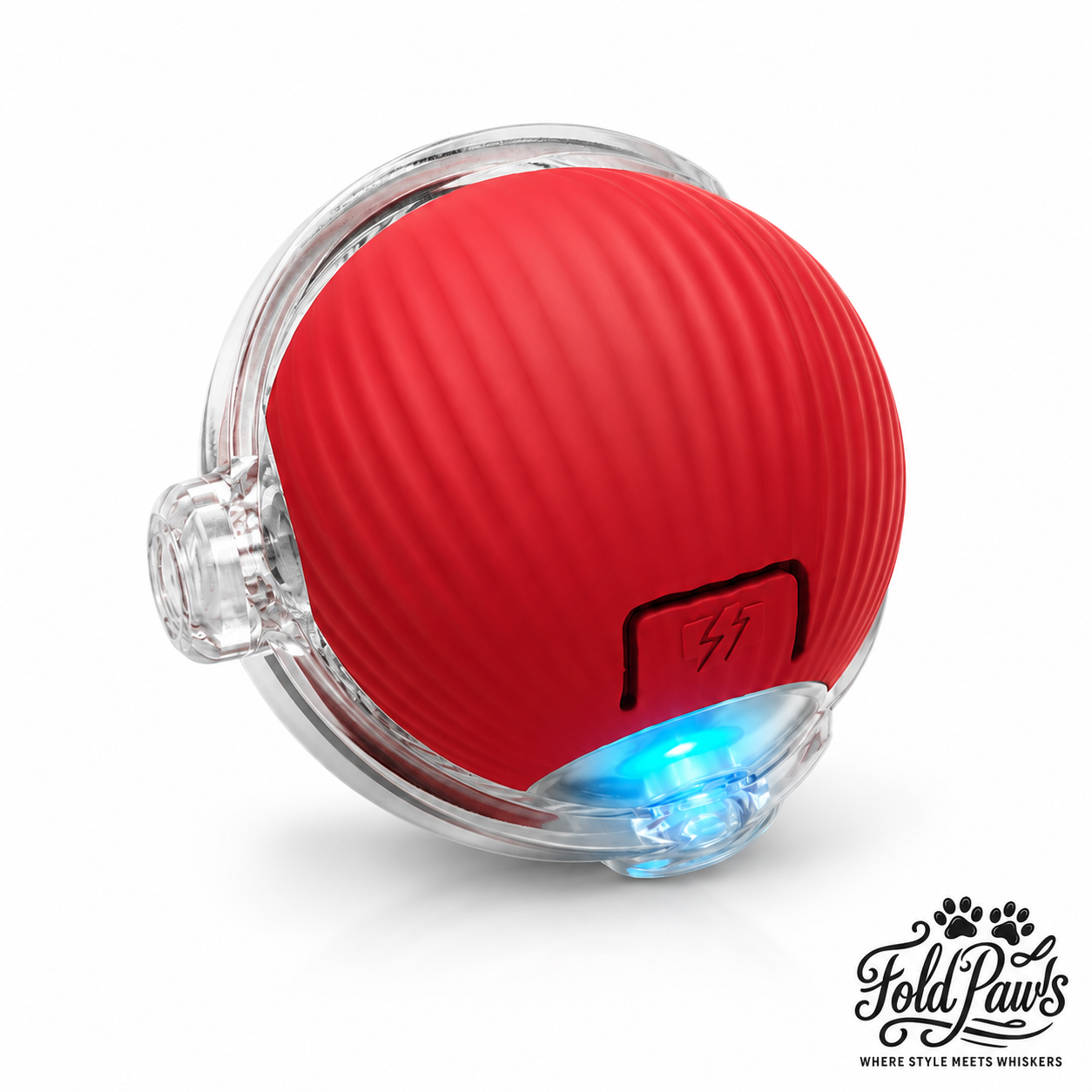 Fold Paws Rechargeable Interactive Cat Rolling Ball Toy - Type-C Smart Motion Ball