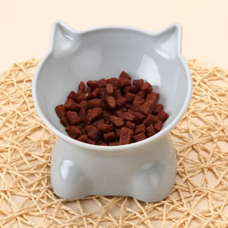 Tall Cat Bowl Dog Bowl Anti-Dumping 45°Neck Guard Cat Water Bowl Binaural Pet Feeding Cup Pet Feeding Bowls Pet Feeder