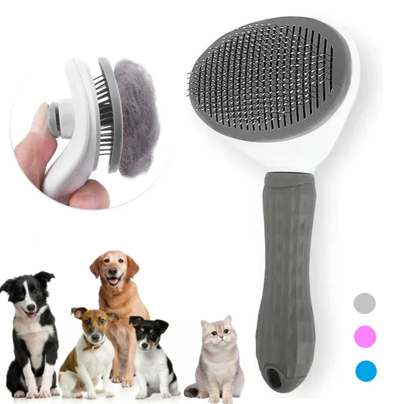 Self-Cleaning Pet Hair Remove Comb