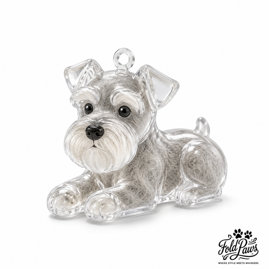 Fold Paws Pet Fur Keepsake Keychain
