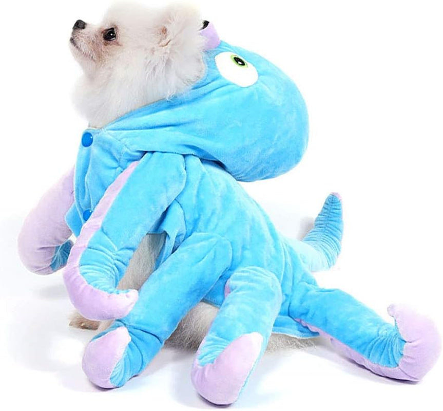 Dog Octopus Costume Pet Halloween Christmas Cosplay Costumes Funny Puppy Cat Winter Coat Hoodie Outfits Clothes