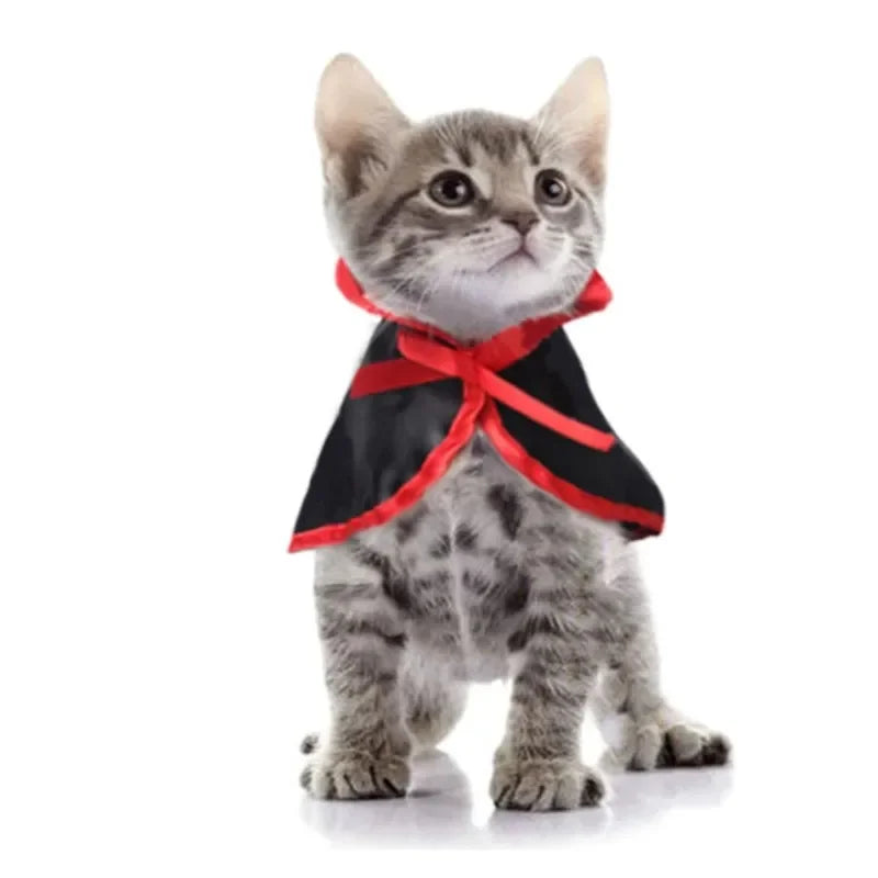 Pet Cosplay Cat Accessories Clothes Costume Chat Funny Halloween for Small Dog Outfit Cape Vampire Cloak Puppy Party Supplies