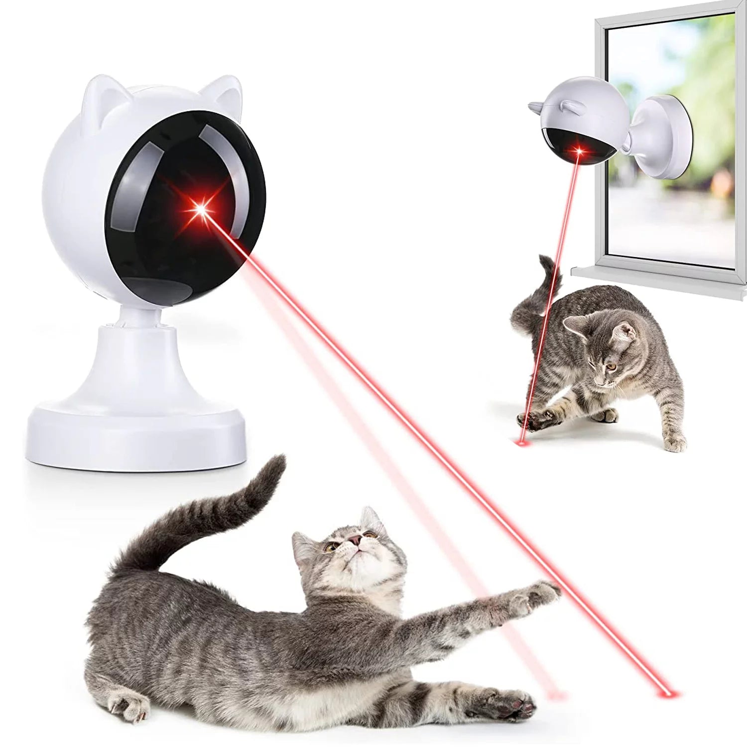 Automatic Cat Laser Toys, Interactive Laser Cat Toys for Indoor