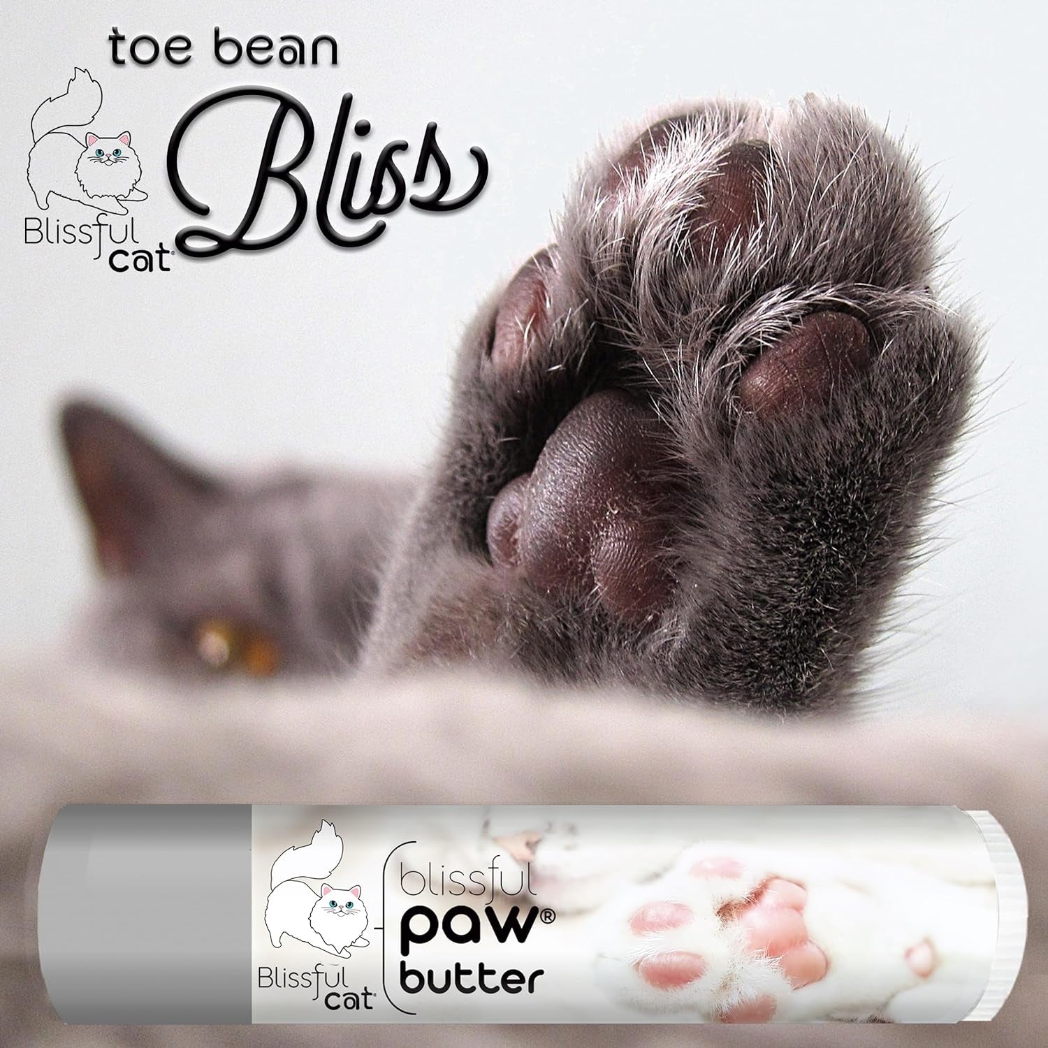 The Blissful Cat Paw Butter, Moisturizer for Dry & Rough Paw Pads, Lick-Safe Cat Paw Balm