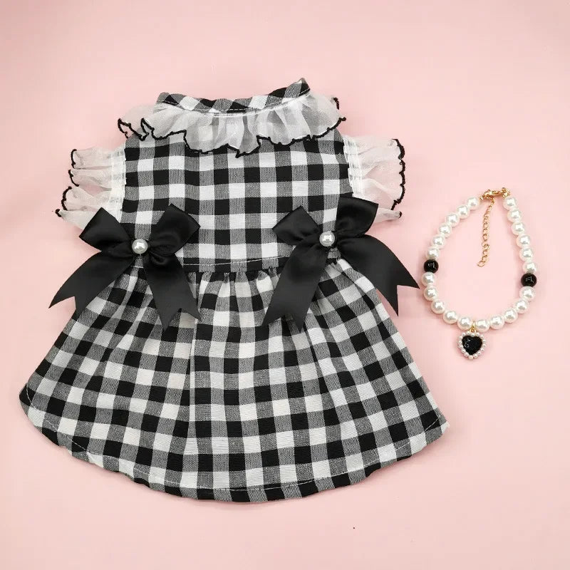 New Princess Style Pet Clothing Dog Dress Elegant Dog Clothes Pet Cat Skirt