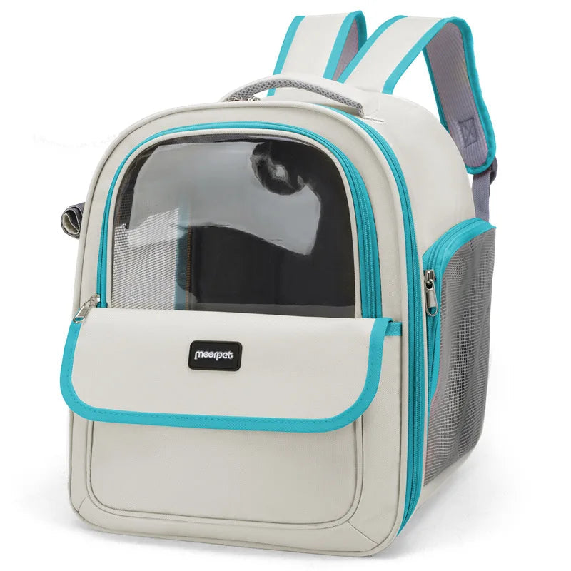 Premium Transparent Cat Carrier Backpack - Spacious, Breathable, and Portable Pet Travel Bag