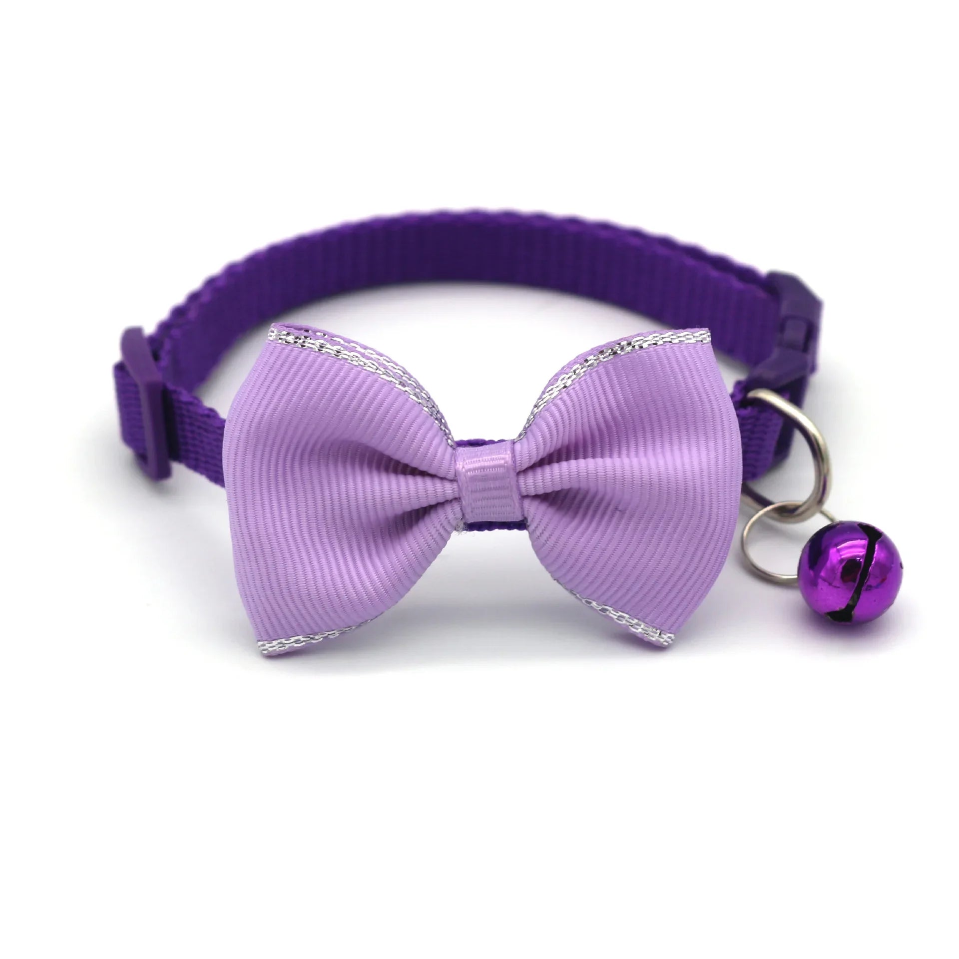 Adorable Multicolor Adjustable Pet Bow Bell Collars - Perfect Accessories for Your Furry Friends!