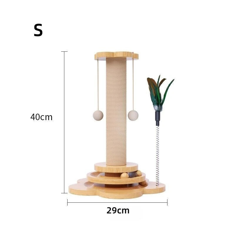 Pet Cat Toy Solid Wood Cat Turntable