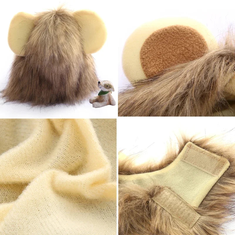 Cat Lion Wigs, Funny Costumes, Puppy Halloween Role-Playing Costumes, Cute Pet Hats, Puppy Party Accessories