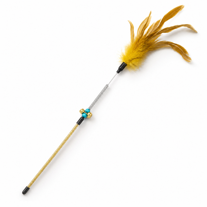 Fold Paws Sparkle & Pounce Interactive Feather Wand Cat Toy