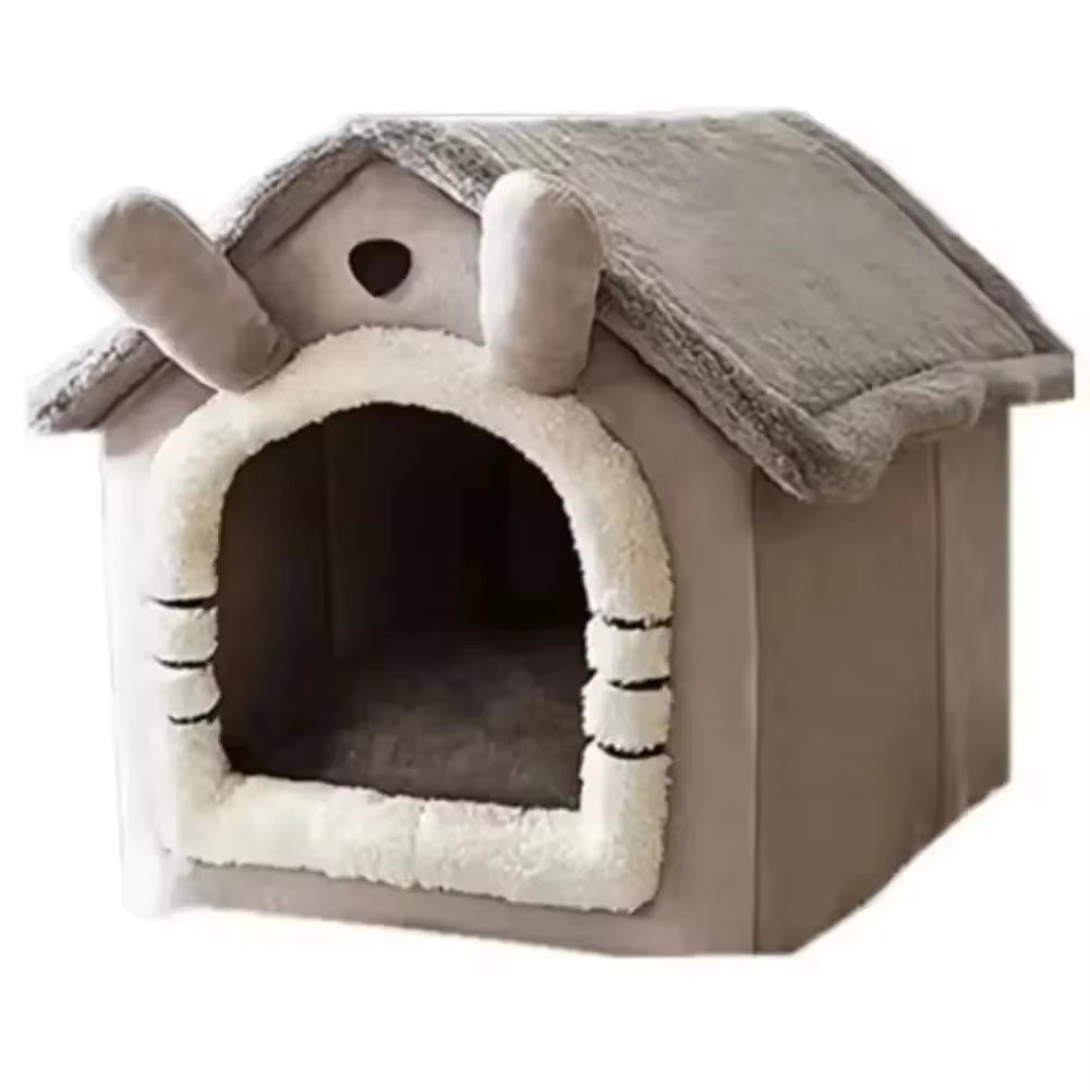 1-Piece Pet House, Cat and Dog House, Puppy Dog House, Detachable and Washable Dog House Pet Products for All Seasons Dog Beds