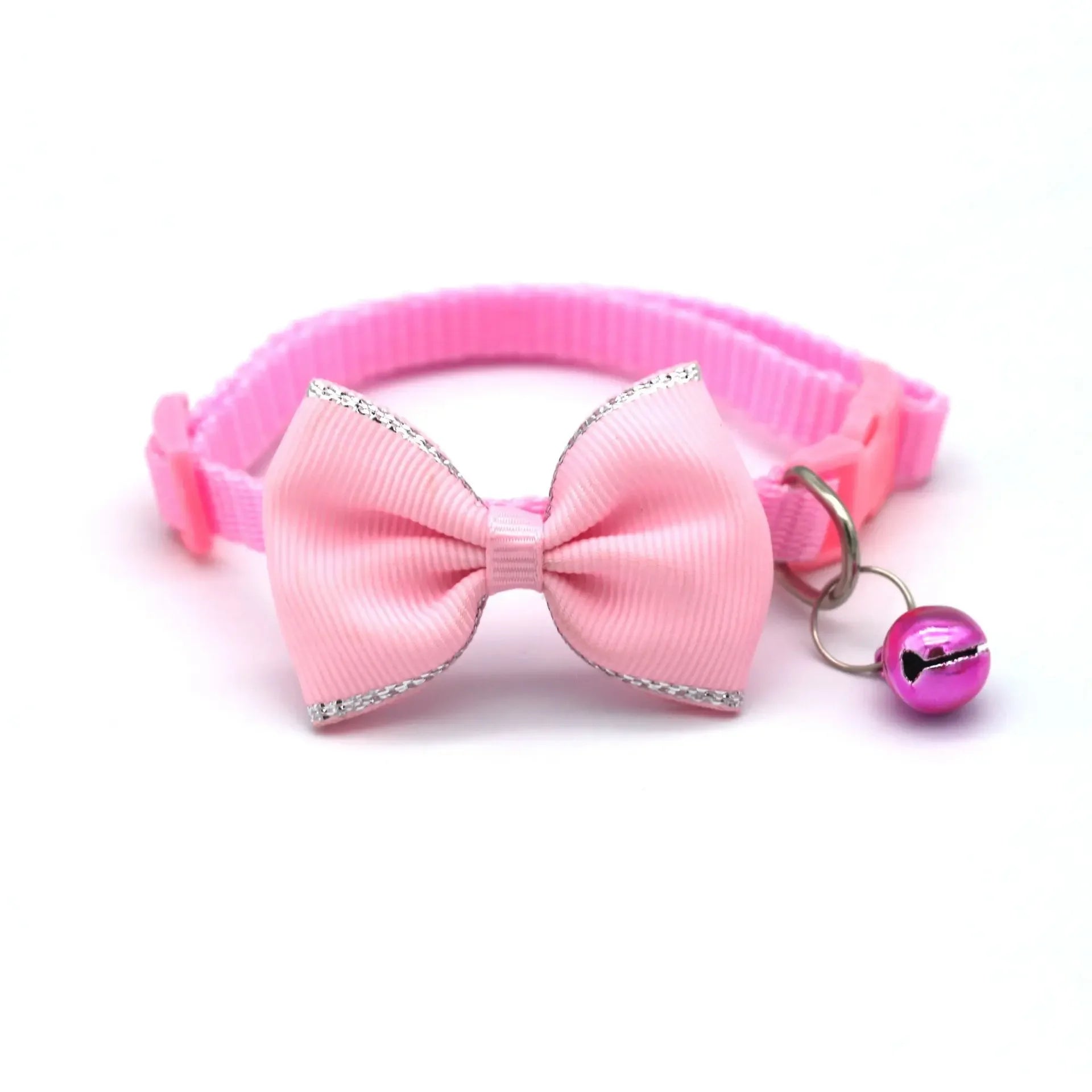 Adorable Multicolor Adjustable Pet Bow Bell Collars - Perfect Accessories for Your Furry Friends!