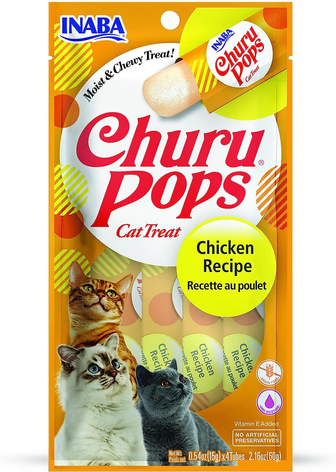 Churu Pops Moist and Chewy Cat Treat 2 Flavor Variety