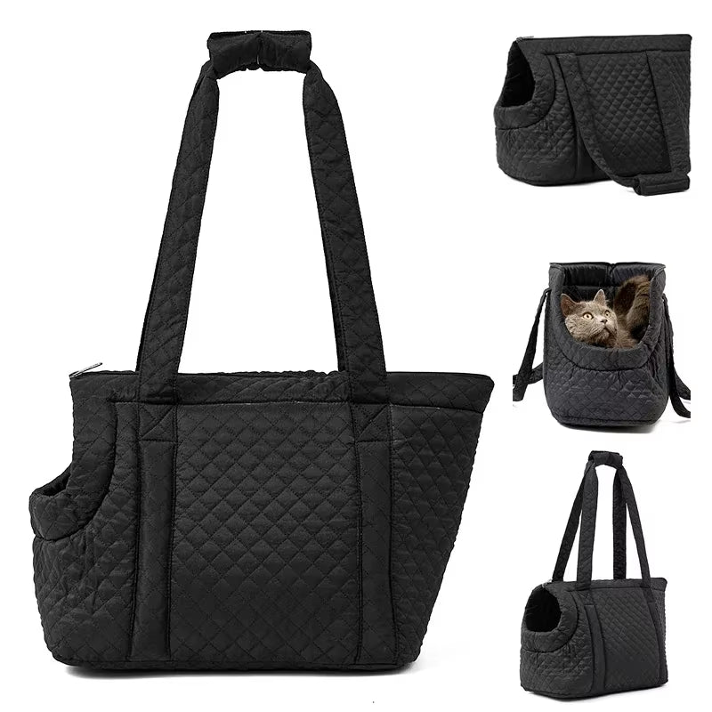 Fashion Cat Dog Handbag Warm Plush Pet Carrier Bags for Small Dogs Cats Chihuahua Sphynx Kitten Winter Pet Outdoor Supplies