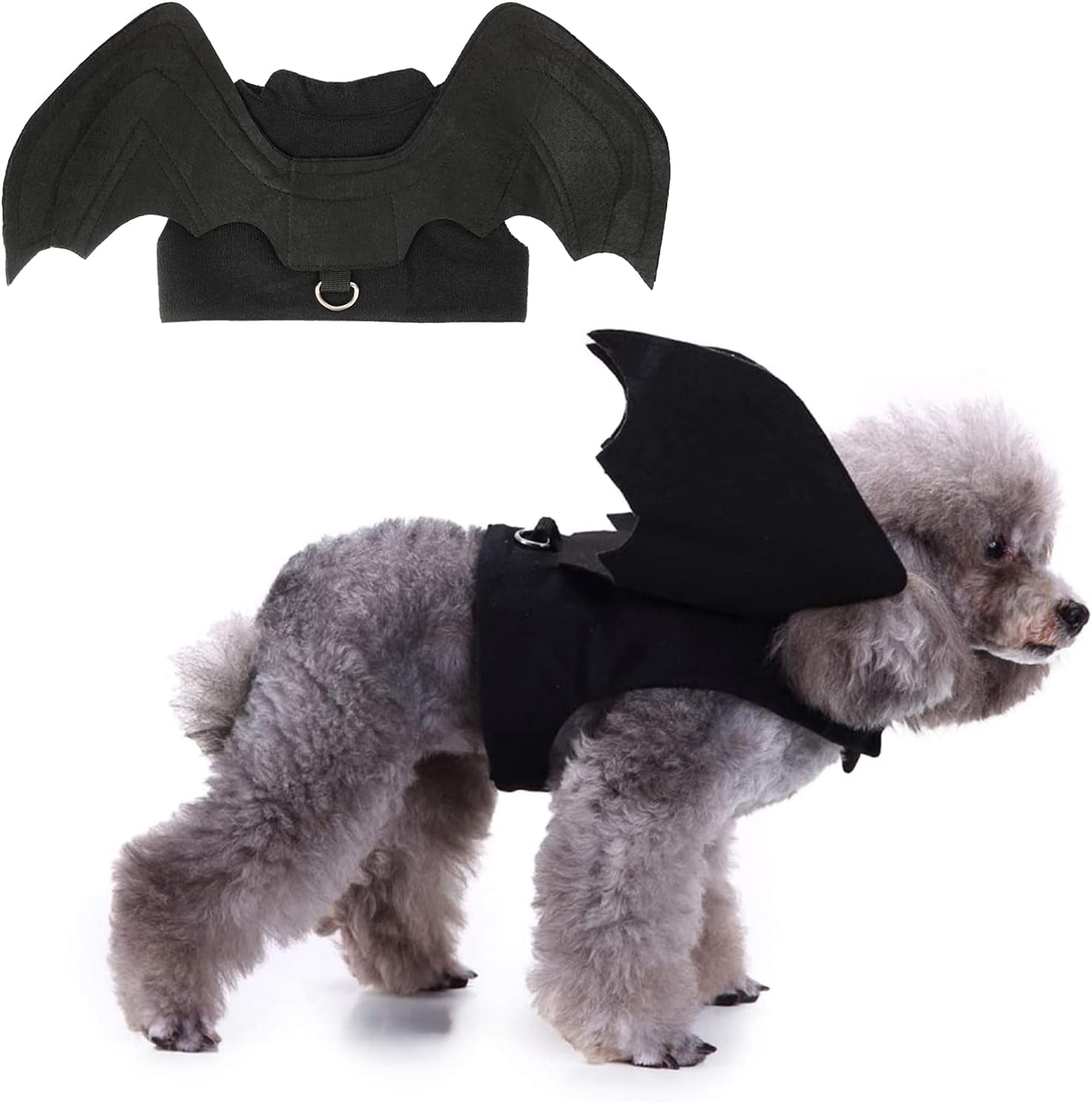 RYPET Cat Halloween Costume - Halloween Bat Wings Pet Costumes for Small Dogs Cats Halloween Party Small