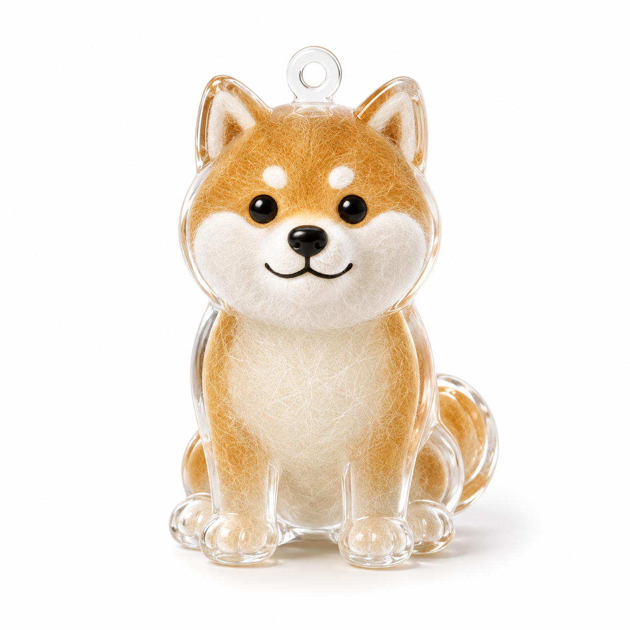 Fold Paws Pet Fur Keepsake Keychain