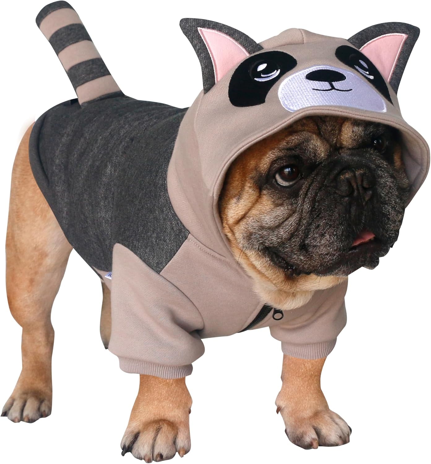 Ichoue I Am a French Bulldog Dinosaur Dog Halloween Costumes Clothes Sweater Cute Funny for Small Dogs Cold Weather Winter Coats Hoodies Frenchie English Pug Pitbull Corgi Puppy - Green/Medium