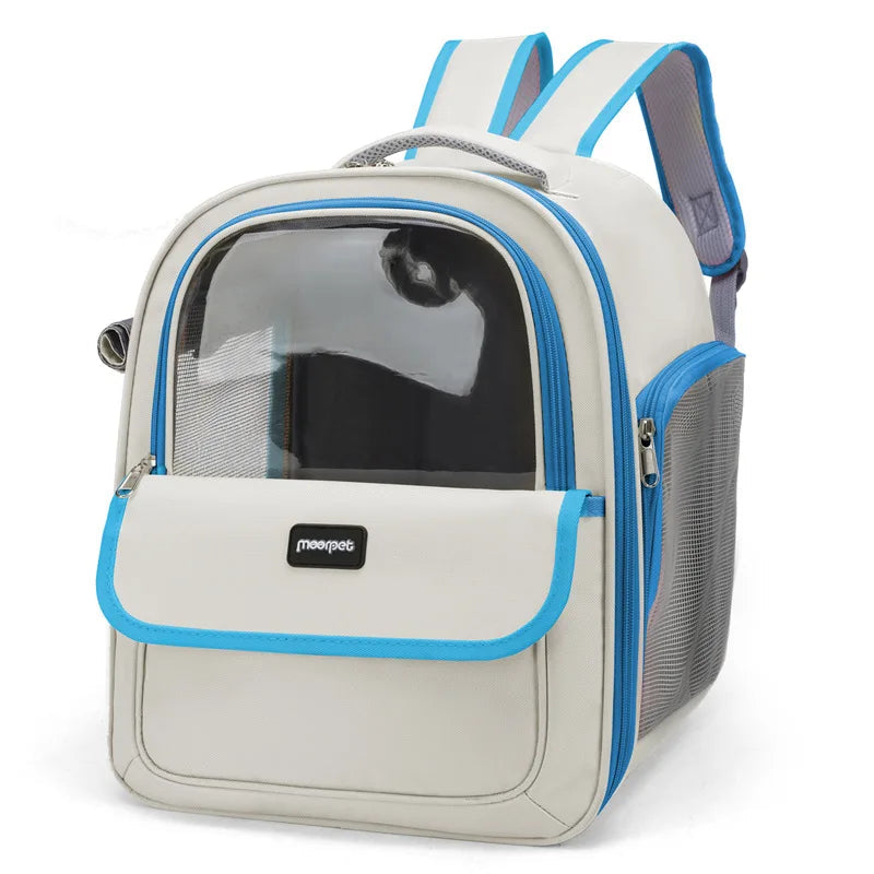 Premium Transparent Cat Carrier Backpack - Spacious, Breathable, and Portable Pet Travel Bag