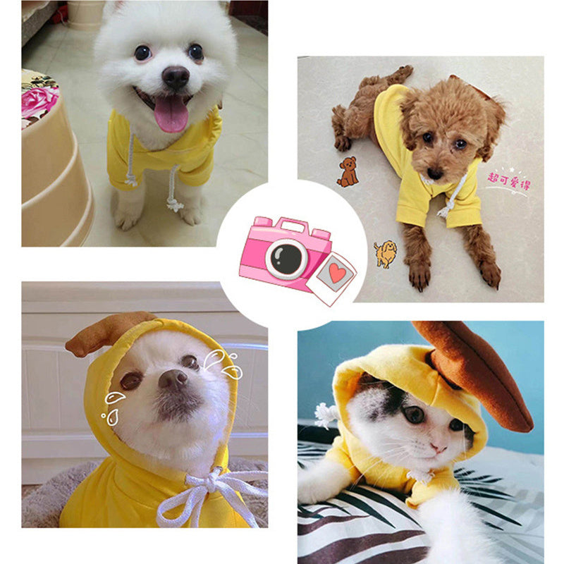 Cute Fruit Dog Clothes For Small Dogs Hoodies