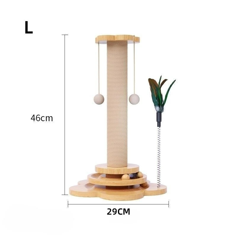 Pet Cat Toy Solid Wood Cat Turntable