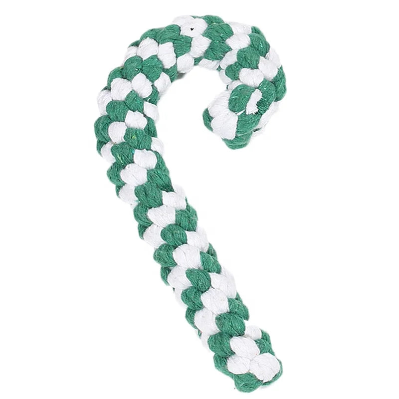 Eco-Friendly Cotton Rope Dog Chew Toy Holiday Pet Holiday Chew Toy for Play and Playfulness-Comes in Bag