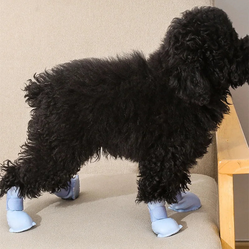 Pet Dog Shoes for Small Dogs Cats Outdoor Anti-slip Puppy Shoes Waterproof Dog Rain Boots Pet Product Wholesale