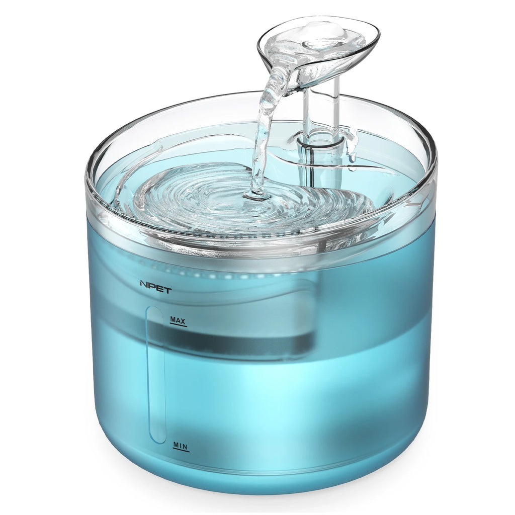 Automatic Cat Water Fountain with Leaf Shape Kit - Quiet Bottom Suction Pet Water Dispenser