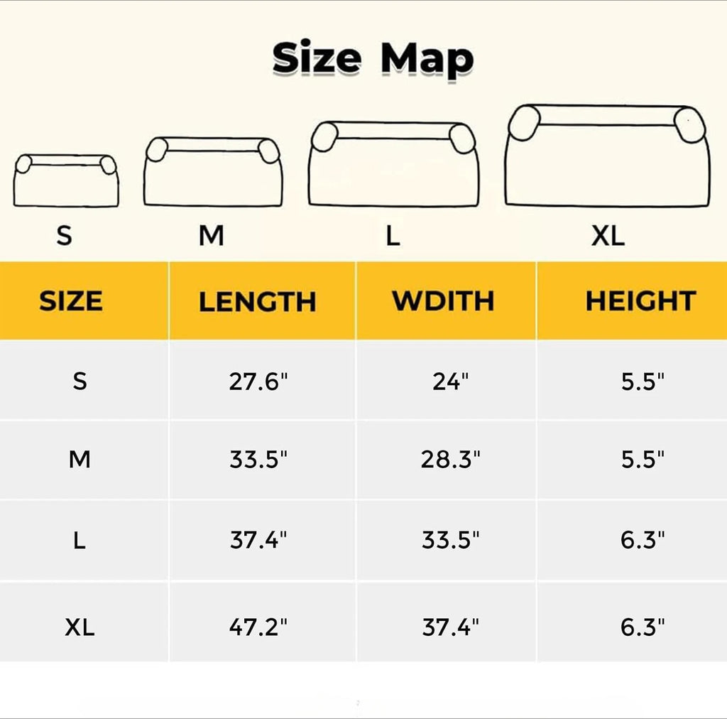 Eco-Friendly Calming Dog Bed Mat for Sofa Protector Removable Washable Cover Anti-Slip Summer Use Large/Medium/Small Dogs & Cats