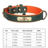 Leather Luxury, Custom Name Dog Collar Comfortable Pet Collars with Rivet Decoration Solid Pattern Anti-Lost Feature