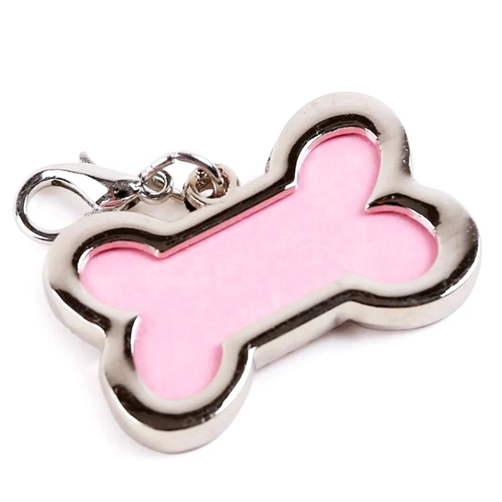 Luxury Style Solid Pattern Boned Shaped Anodized Aluminum Dog Tag Personalized in Bulk at an Price