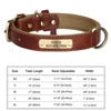 Leather Luxury, Custom Name Dog Collar Comfortable Pet Collars with Rivet Decoration Solid Pattern Anti-Lost Feature